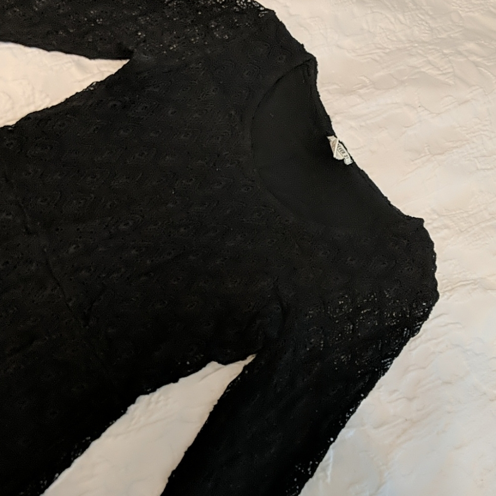 4/$20 F21 Long Sleeve Lace Fit and Flare Dress